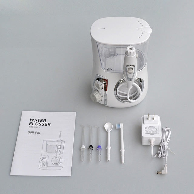 Water Dental Flosser for Teeth/Braces,10 Pressure Levels, 8 Water Jet Tips for Family