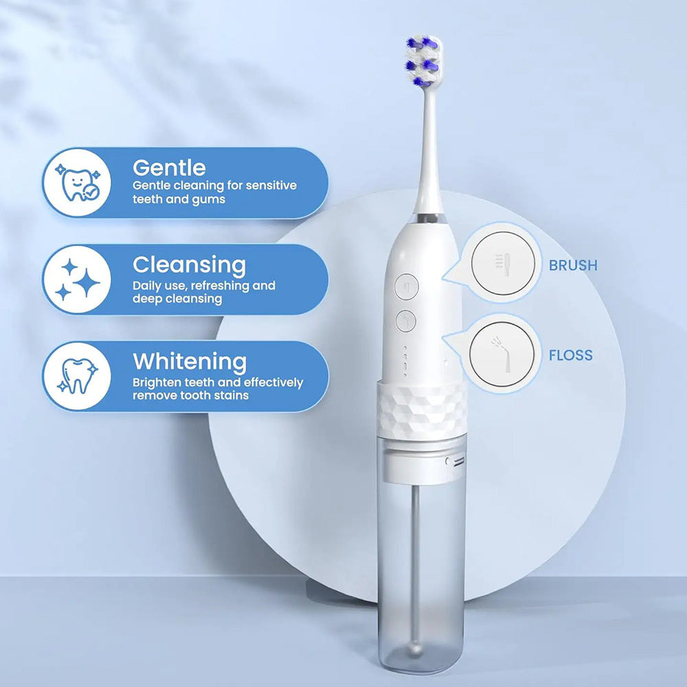 Electric Toothbrush with Water Flosser 2-in-1 – Sonic Cleaning & Flushing for Superior Oral Care OralSavvy