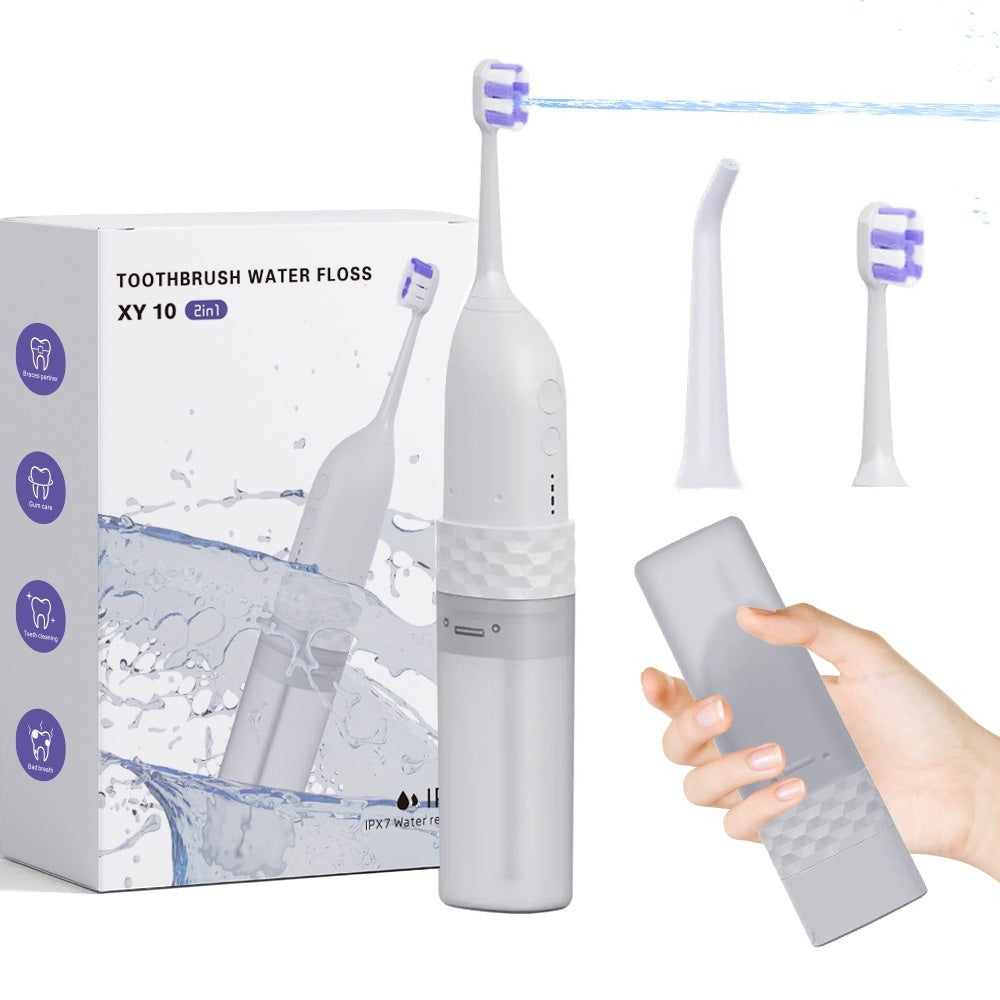 Electric Toothbrush with Water Flosser 2-in-1 – Sonic Cleaning & Flushing for Superior Oral Care OralSavvy
