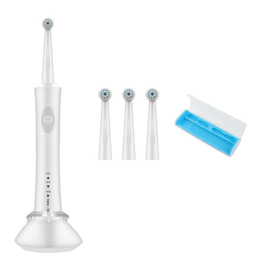 Electric Toothbrush, Sonic Type for Adults & Teens & Travel Case IPX7 Waterproof, 2 Minutes Timer, Wireless Charging, White - Black OralSavvy