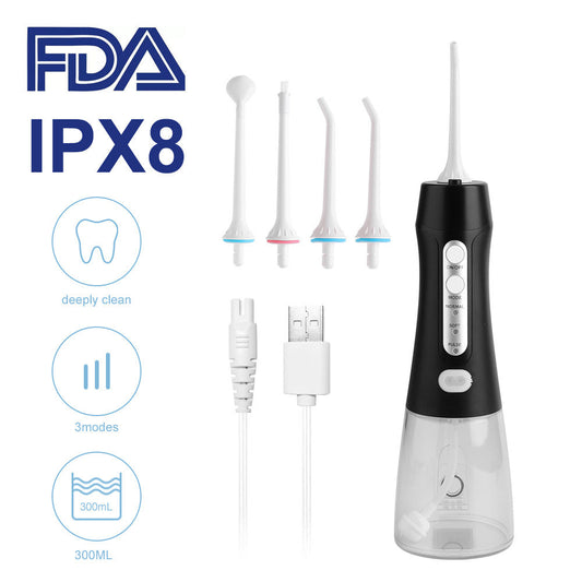 Portable Dental Water Flosser - Dental Cleaner 3 Pressure Modes OralSavvy