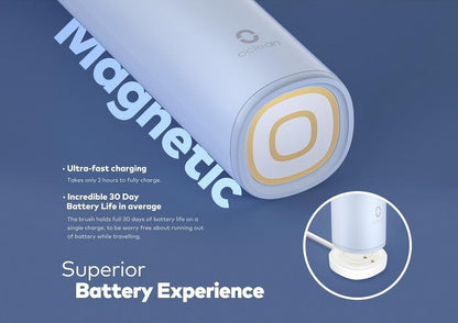 OralSavvy Electric Toothbrush IPX7 Waterproof 3 Modes - Chargieable Ultrasonic Automatic OralSavvy
