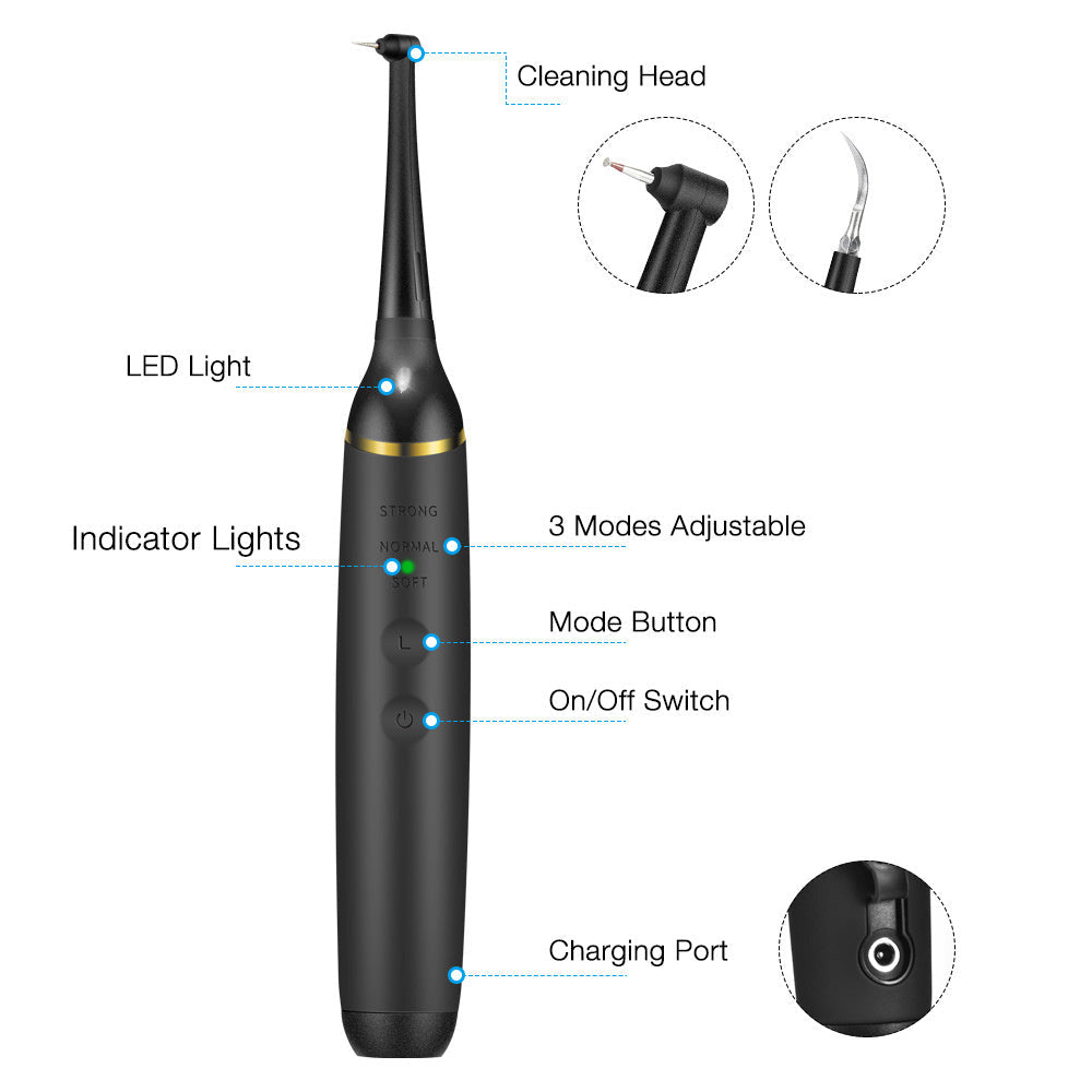 Plaque Remover for Teeth, Electric Tooth Cleaner Tartar Remover for Teeth with LED Light OralSavvy