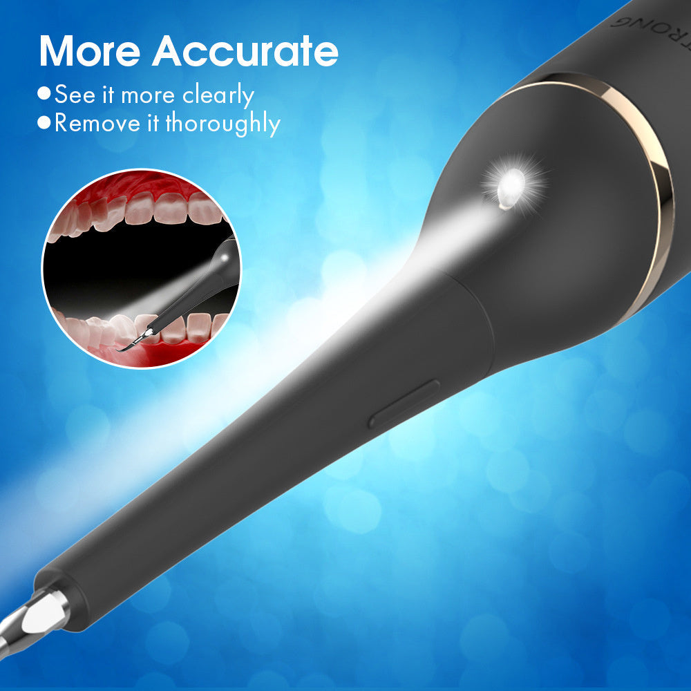 Plaque Remover for Teeth, Electric Tooth Cleaner Tartar Remover for Teeth with LED Light OralSavvy