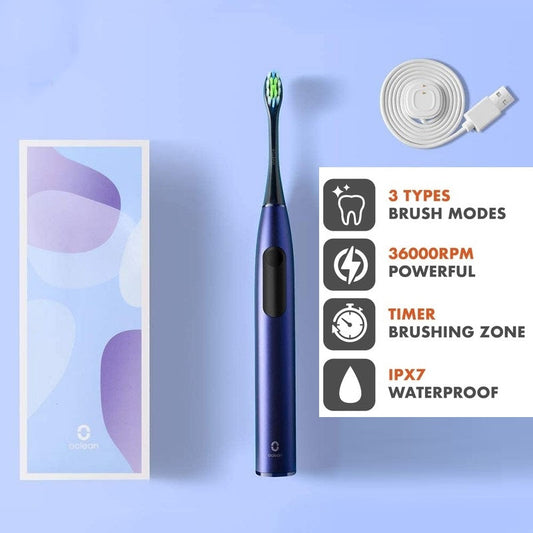 OralSavvy Electric Toothbrush IPX7 Waterproof 3 Modes - Chargieable Ultrasonic Automatic OralSavvy