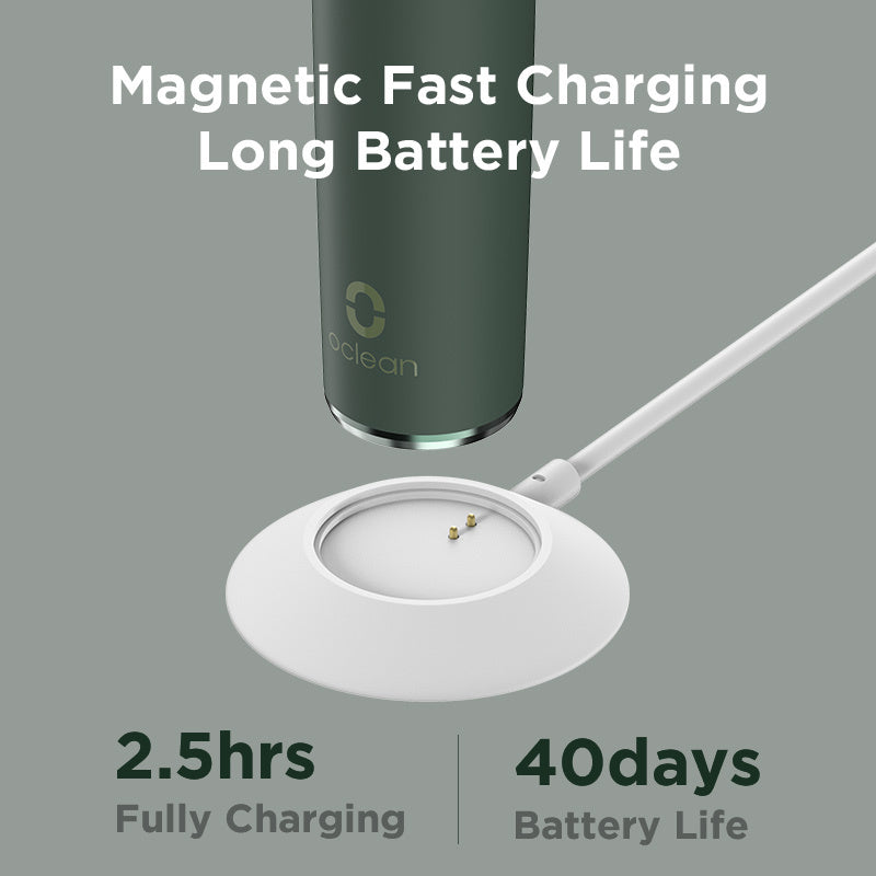 Electric Toothbrush with Three Quick Charging Modes and Low-Noise Operation OralSavvy